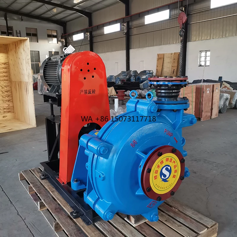 

Industrial Durable Dewatering Pump Hot Selling High Flow Rate Discharge Mineral Processing Sand Pump Slurry Rubber Pump