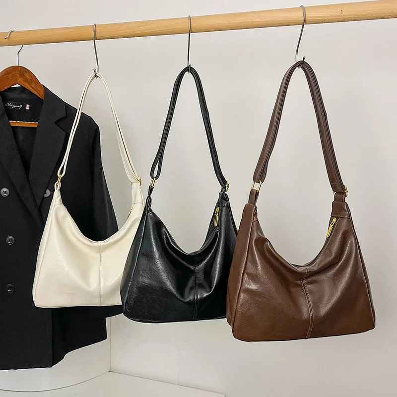 

2025 Spacious Tote Bag, Fashion Commuter Purse for Women, Luxe Shoulder Crossbody, Versatile Day to Night Bag, Textured Sling