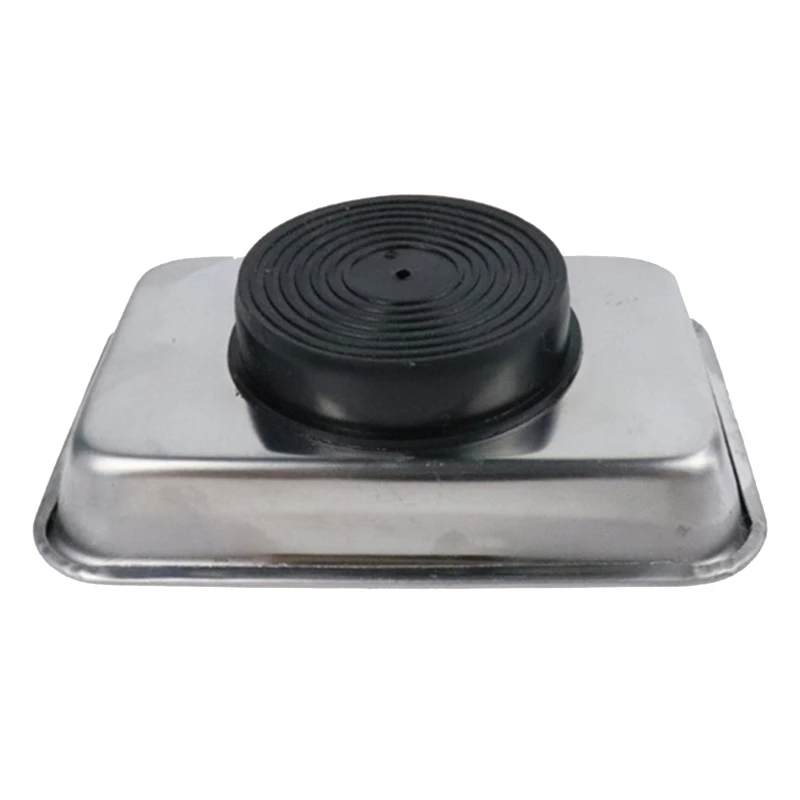 4 Inch Rectangle Magnetic Tray for Screws Sockets Bolts Pins Keep Small Parts Neat Corrosion-resistant for Garage Office