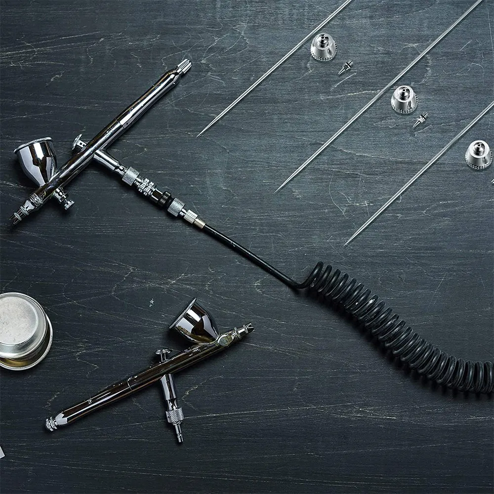 

A48I, 10 шт., набор игольчатых насадок для аэрографа с гаечным ключом, запасные части для аэрографа, аксессуары для распылителя аэрографа