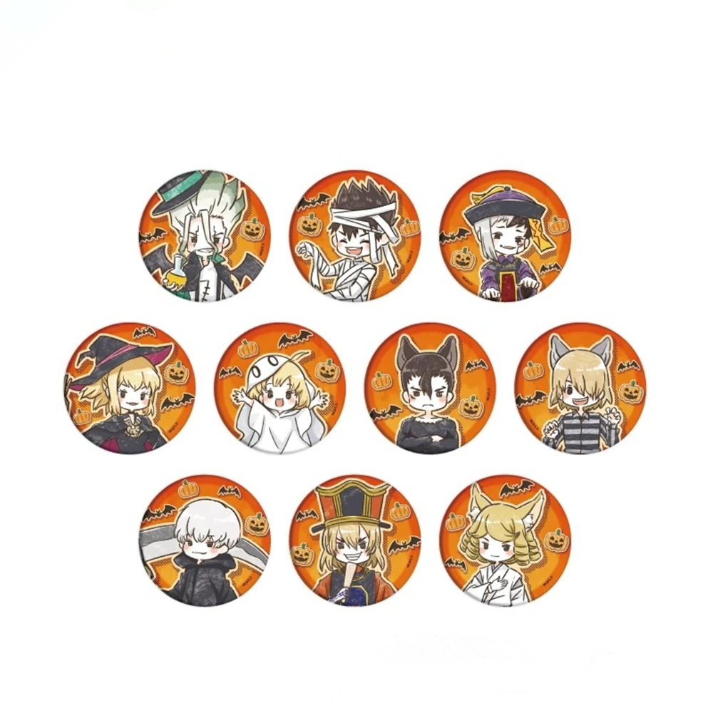 

58 мм аниме Chibi Ishigami Senkuu Amber Asagiri Gen Ogawa Yuzuriha косплей значок булавка SPTE жесть брошь ﻿ Опора