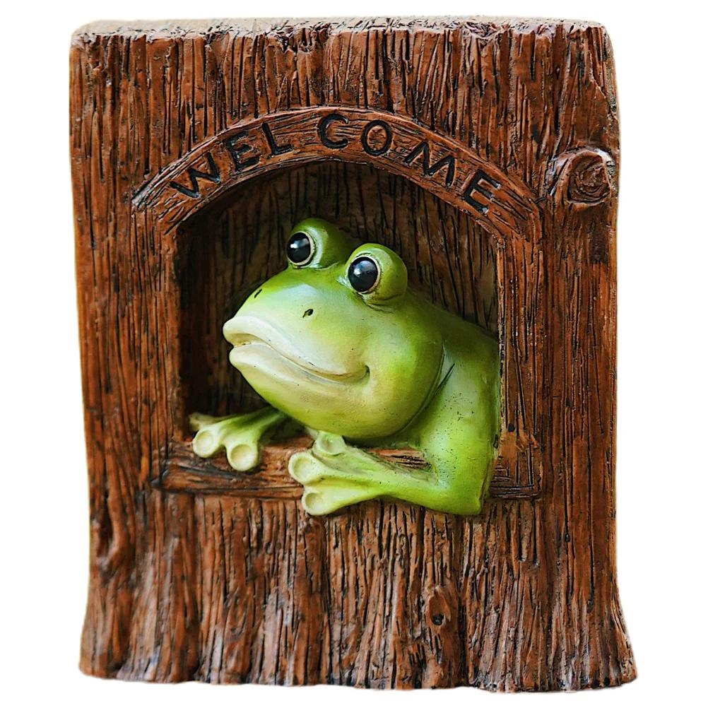 

Tree Hanging Frog Statue Resin Animal Sculpture Outdoor Garden Decor Yard Lawn Patio Small Frog Figurines Garden Statues Animals