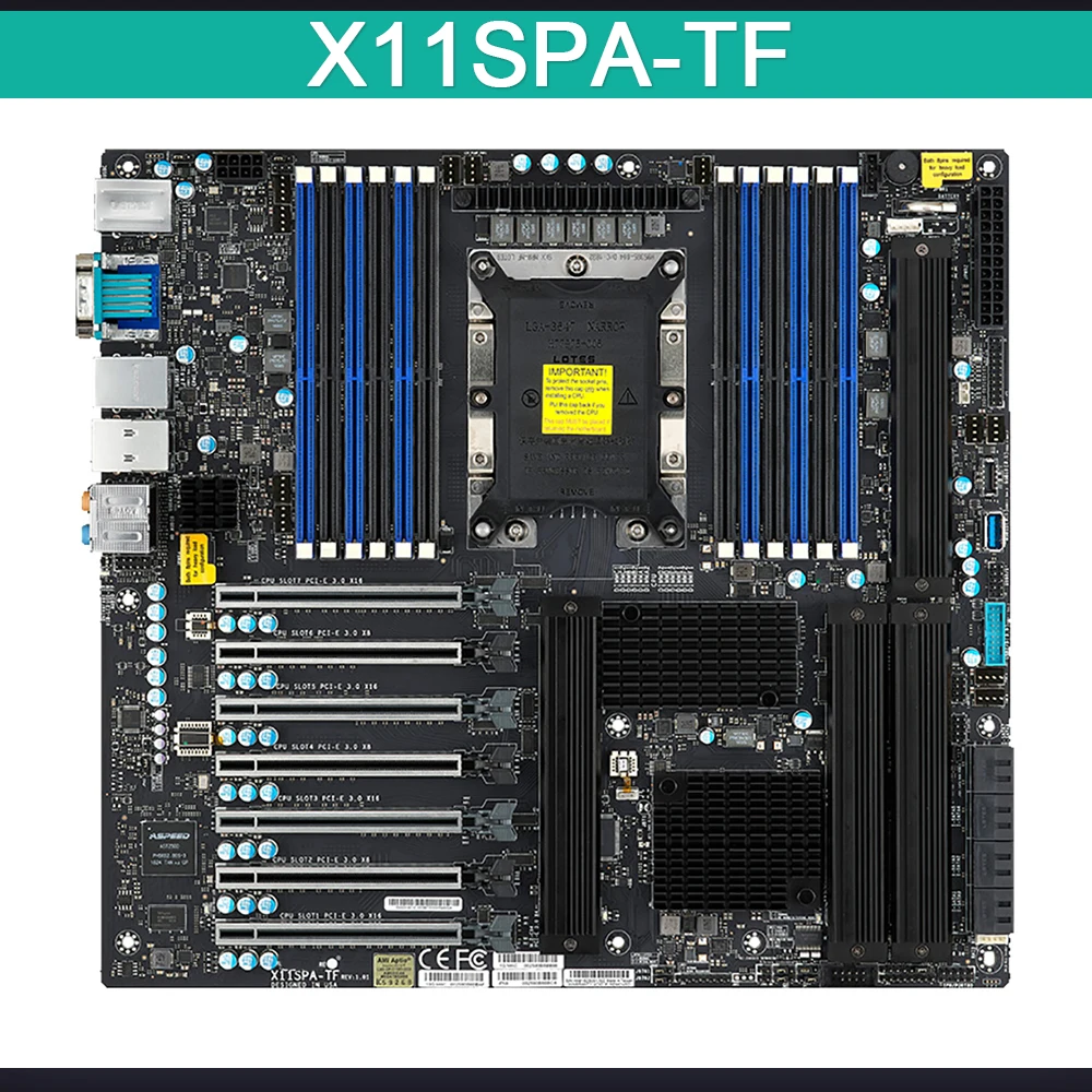 

X11SPA-TF For Supermicro Workstation Motherboard Support 2nd Gen Processors PCI-E 3.0 M.2 LGA-3647 DDR4