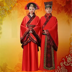 Ropa tradicional china para hombre y mujer, Chaqueta Tang Hanfu, traje Tang, Tops, falda, disfraz de Cosplay, vestido de pareja