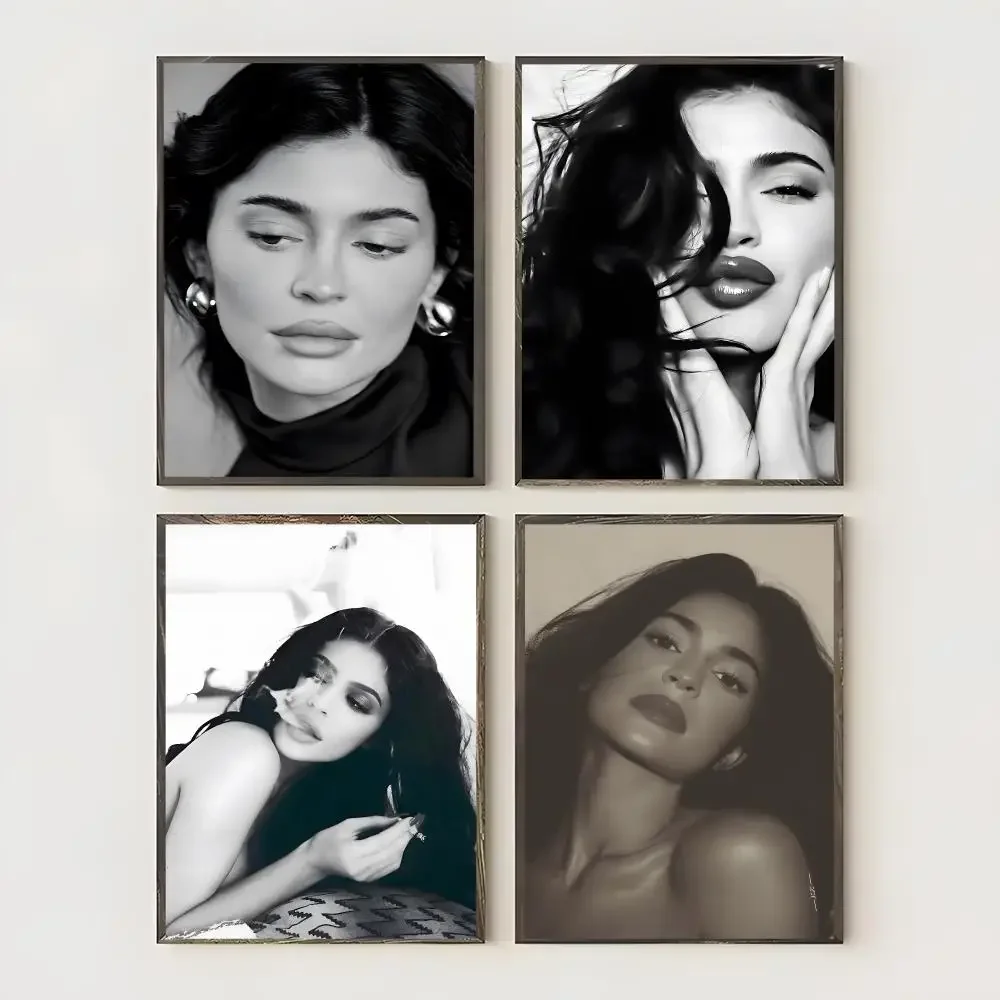 Pretty Famous K-Kylie Jenner Poster Waterproof Canvas Art Wrinkle Free Wall Hanging For Home Living Room Bedroom Decor