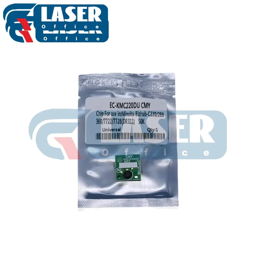 4pcs. DR-512 DR512 DR 512 Drum Chip support for Konica Minolta C224 C364 C284 C454 C554 C7822 C7828 Drum Unit Cartridge reset ch