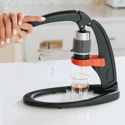 Espresso Maker-máquina de Espresso clásica con Kit de presión, máquina de Espresso con palanca Manual para el hogar con Tamper de acero inoxidable, presión