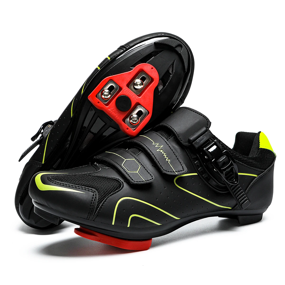 Mens Cycling Shoes Compatible with Peloton Indoor Bicycle Pedals Clip in Road Bike Shoes Pre-Installed with Look Delta Cleats