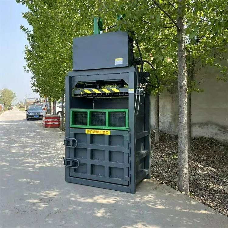 

Semi Automatic Vertical Garbage Station Scrap Baler Hydraulic Baling Press Machine Cardboard Plastic 60T Baler Compactor 10T 30T