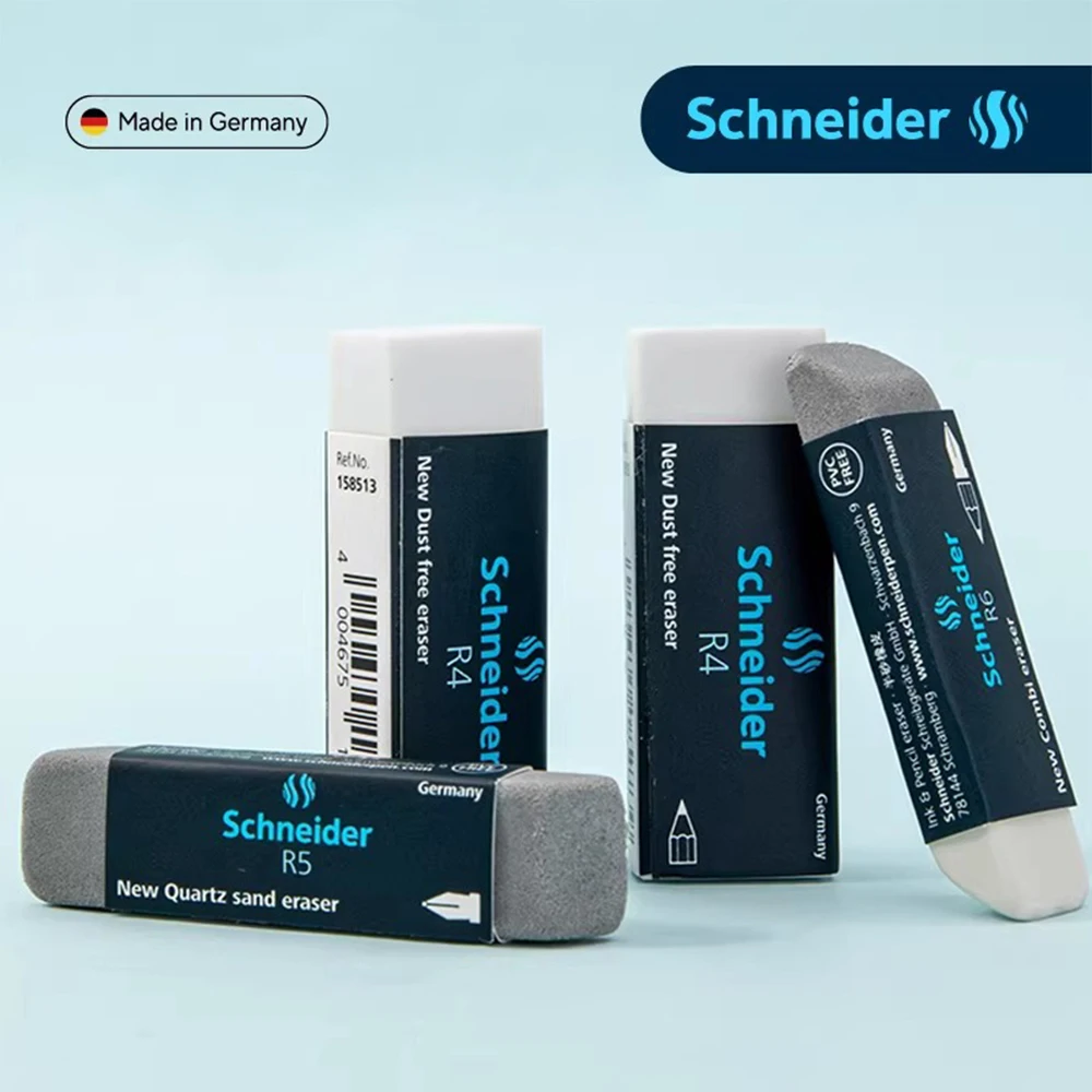 

Набор из 3-х немецких ластиков Schneider для карандашей, ручек, гелевых ручек и шариковых ручек. Не оставляют следов, идеально подходят для эскизов. Канцелярские товары для студентов.