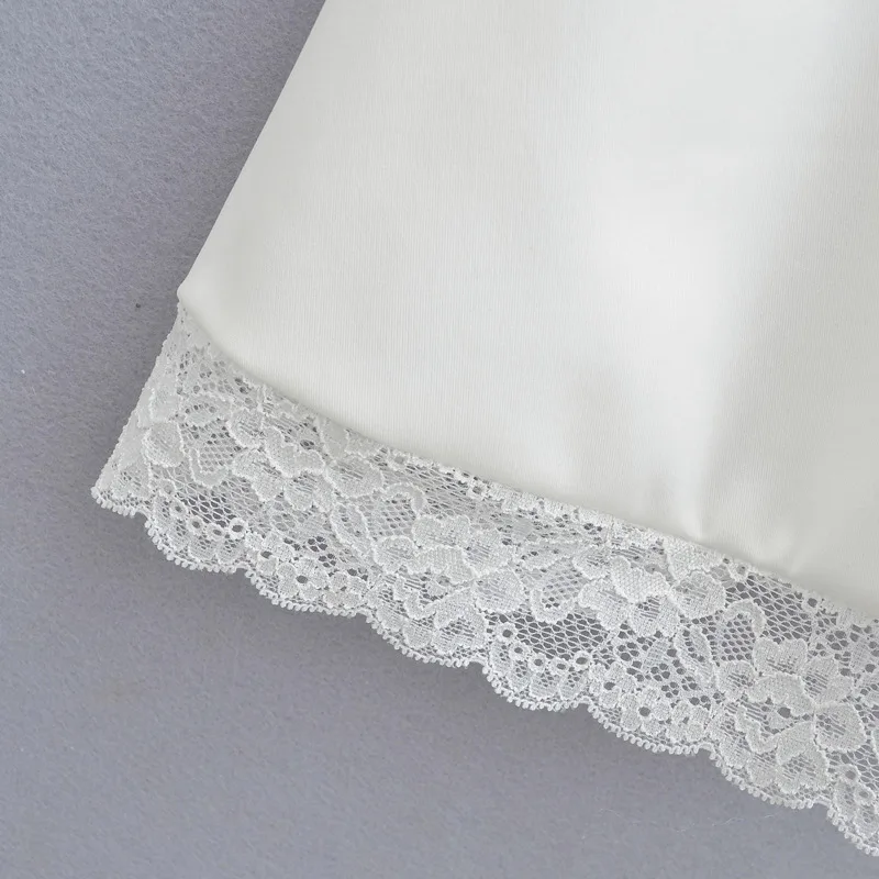 HKSH صيف جديد إمرأة أنيق الحلو المد الداكن الفرنسية الشارع الشهير فستان كاجوال Ins مثير الدانتيل لوحة الخصر يتقلص تنورة قصيرة HK5179