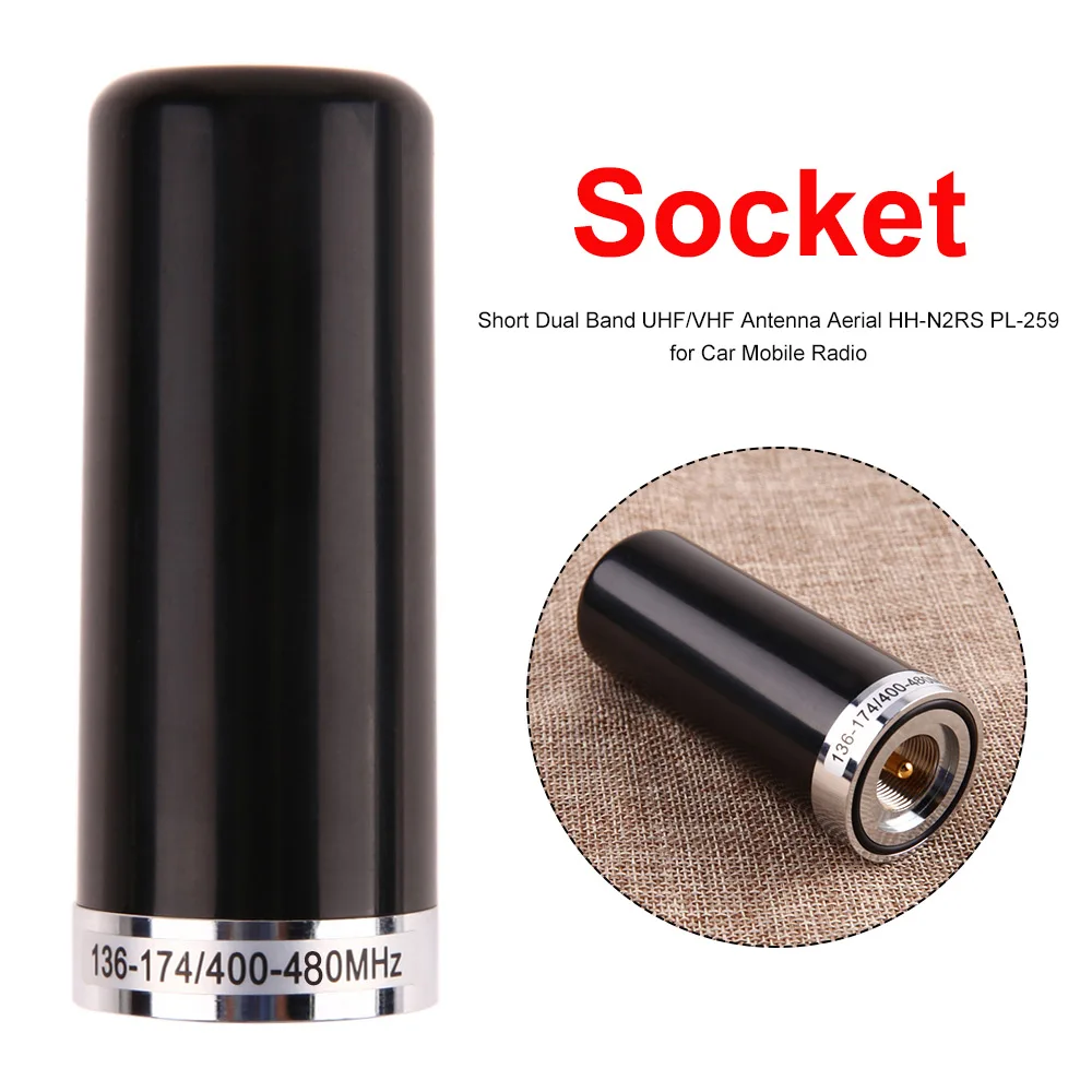 

2/1 шт., короткая двухдиапазонная антенна UHF/VHF, детская антенна, короткий толстый удлинитель 9 см/3,54 дюйма для автомобильного мобильного радио, высокое качество