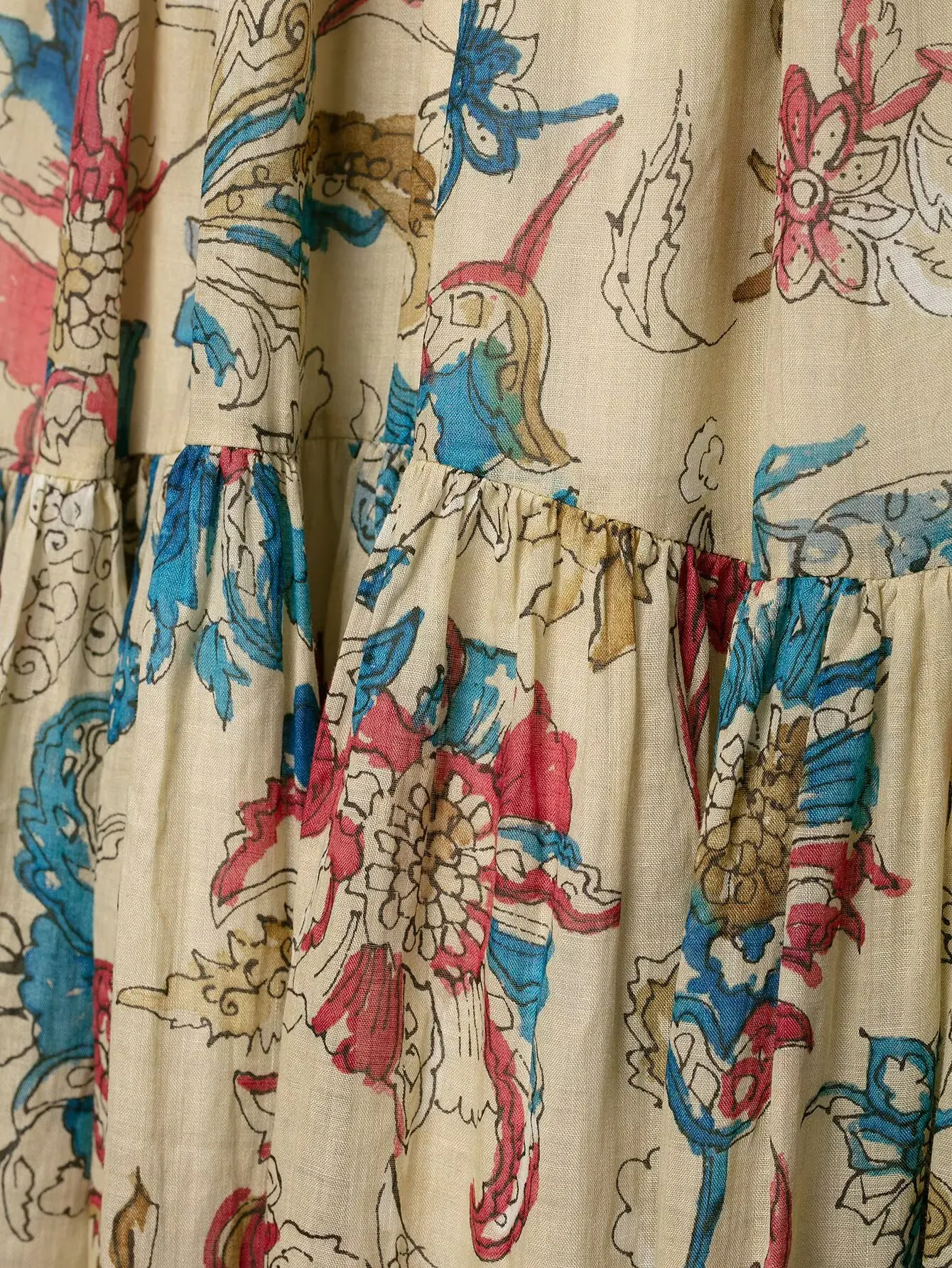 KONDALA Abito da donna con stampa vintage Cami Abito con volant con spalle scoperte 2025 Estate Autunno Moda Vacanza Picnic Incontri Abito casual