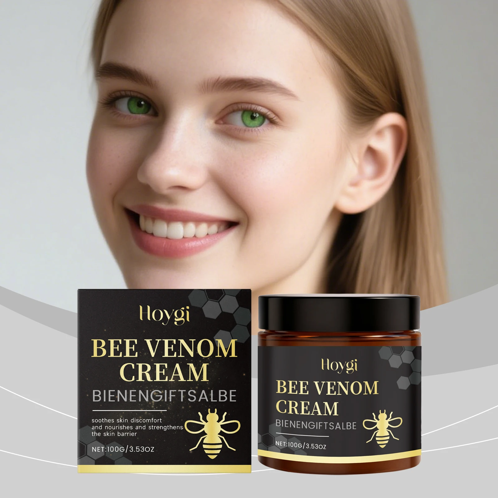 

Bee Venom Body Cream Gentle Nourishment Hydrates Boosts Skin Elasticity Enhances Glow Leaves Skin Smooth Plump Daily Body Care