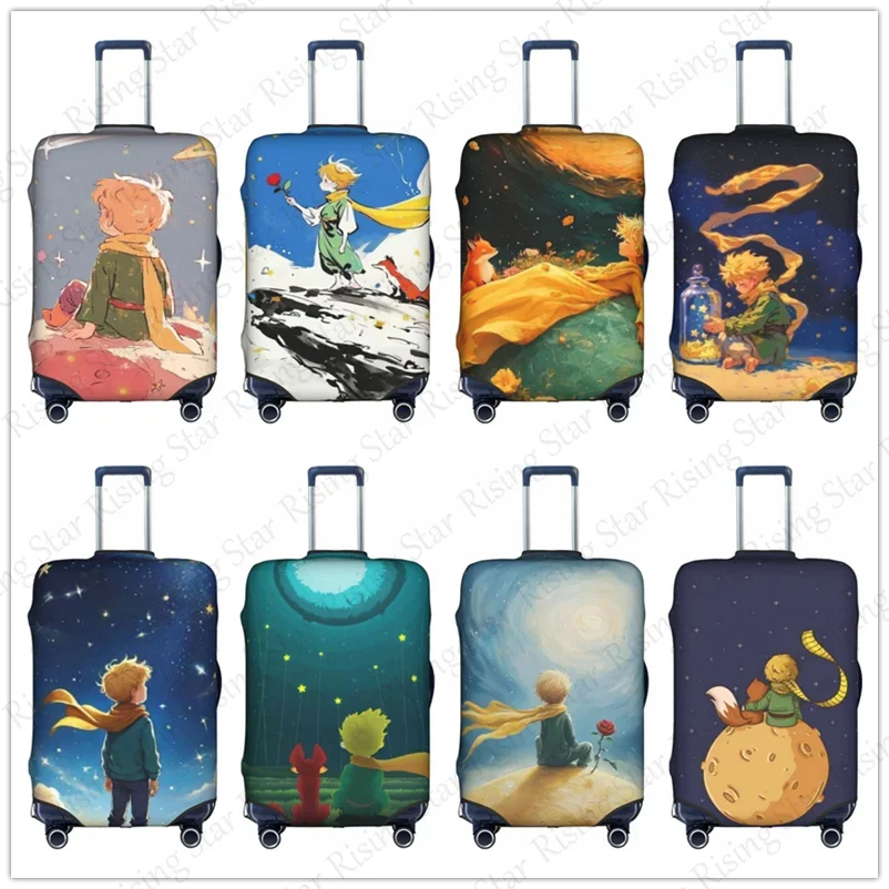 

anime The Little Prince Thick Elastic Luggage Protective Cover Zipper For 18-32 inch Bag Suitcase Cover Travel Accessories