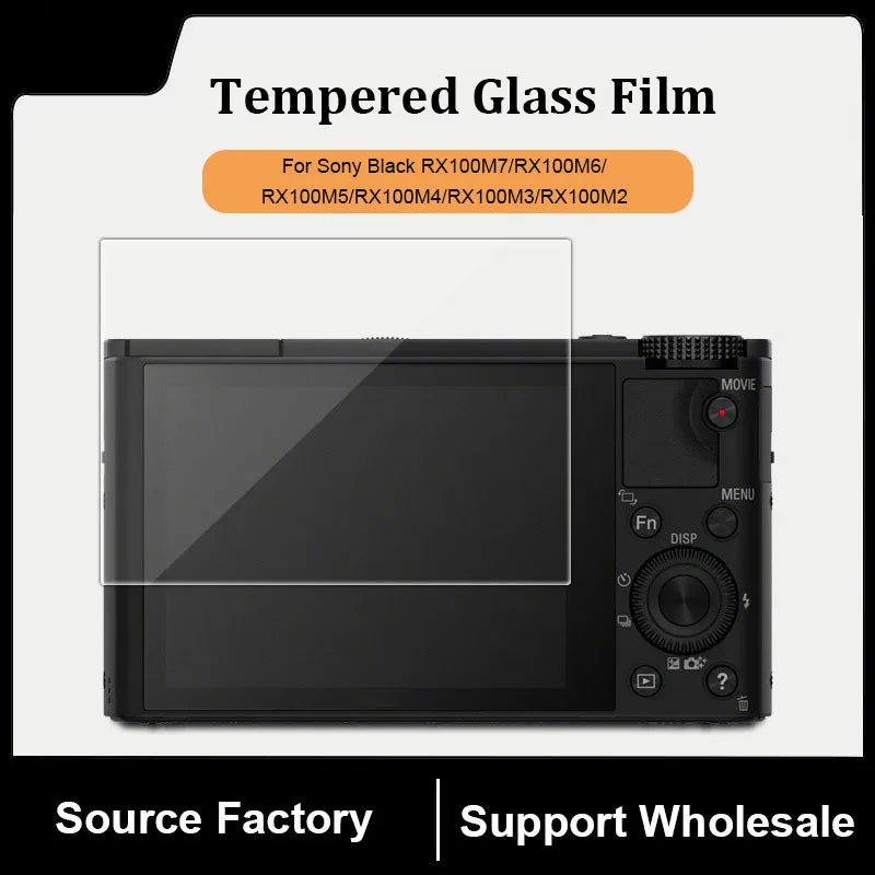 Tempered Glass Screen Protector For Sony RX100M2 RX100M3 RX100M4 RX100M5 RX100M6 RX100M7 Black Camera Tempered Glass Film