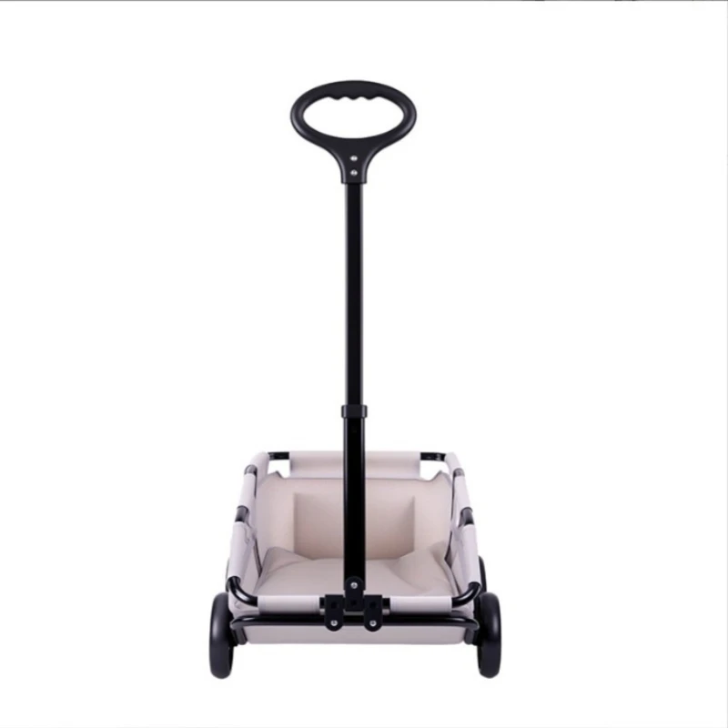 Small dog dog pet cart out trolley cart folding dog walking Teddy Fadou light travel
