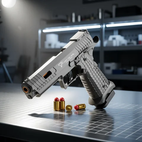 TTI Pistol Gun Soft Bullet Gun With Blowback, Single Shot And Shell Ejcetion Capability, Blaster, Outdoor Sports Shooting Game
