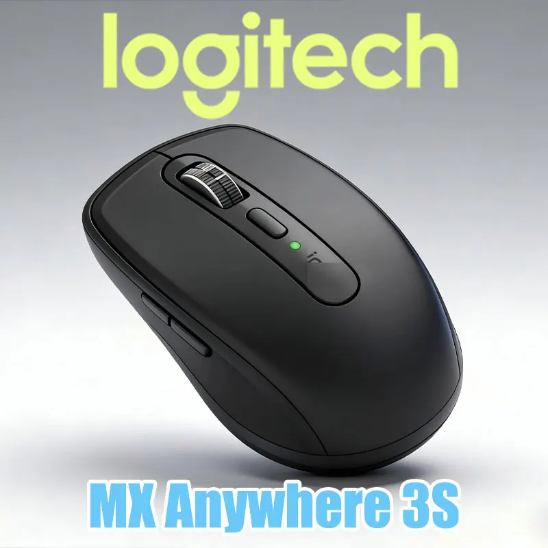 

Logitech MX Anywhere 3S Двухрежимная беспроводная бесшумная мышь для студенческого офиса киберспорта, эргономичная легкая модель, хит продаж