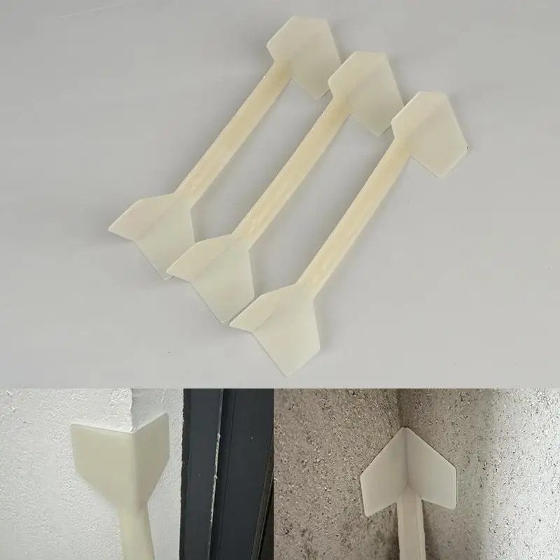 1/3Pcs Plastic Corner Scraper Finisher Cleaning Stucco Removal Builder Tool Integrated Corner Trowel For Inside Outside Corners