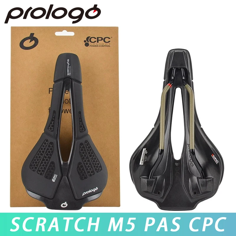 Prologo Original Scratch M5 PAS CPC Bicycle Saddle Tirox Rail 250x140mm for XC Road Gravel MTB Off-Road Bike Cycling Parts