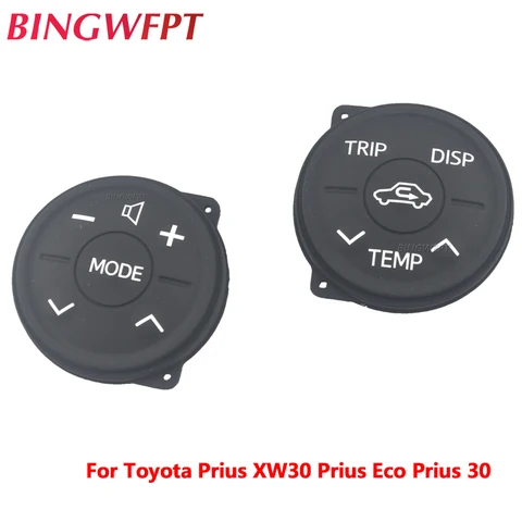 1 пара многофункциональных кнопок на руле, кнопка управления для Toyota Prius 30 XW30 2009-2013 Prius Eco Prius ZWV30L