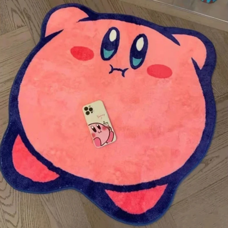 

Кивер Kirby Design, мультяшный компьютерный стол, имитация кашемира для спальни, милый напольный коврик, можно стирать в машине, прикроватное одеяло для комнаты для девочек