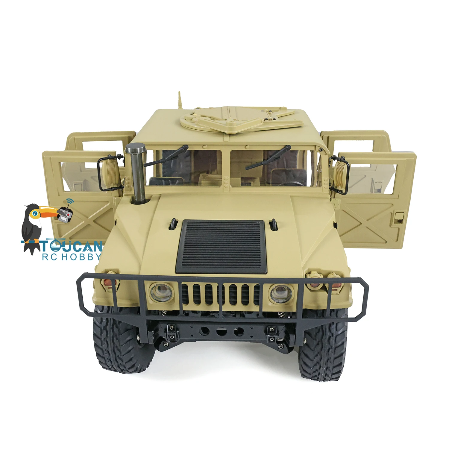 HG 1/10 RTR 4*4 US Militare P408 RC Auto Camion cingolato telecomandato W/O Sistema audio leggero All\'aperto Giocattoli per ragazzi Regalo TH15070