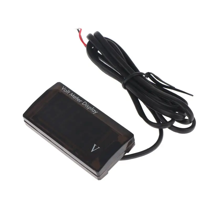 Digital Voltmeter Low Voltage Alarm Mini LED DC Voltage Monitor Panel Meter for Car Audio System Voltage Stability Testing