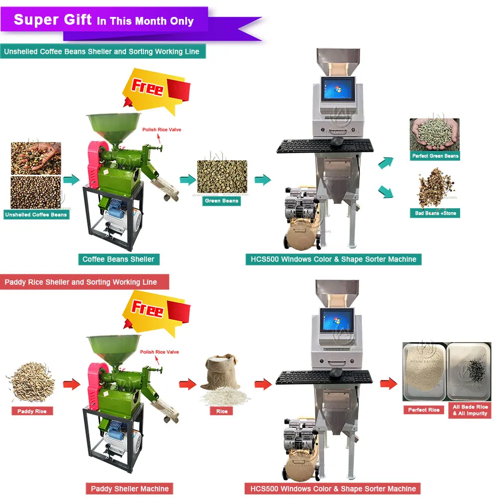 【HOT】Rice Grain Sorter Optical CCD Colour Sorter Rice Color Sorting Machine Rice Mini Color Sorter