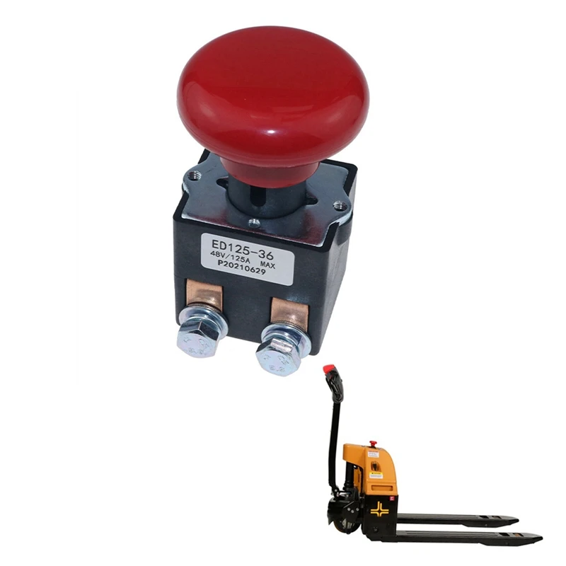 4X ED125-36 48V 125A Emergency Disconnect Stop Switch For Big Joe EZ30 E30 D40 EZ40 111551000800