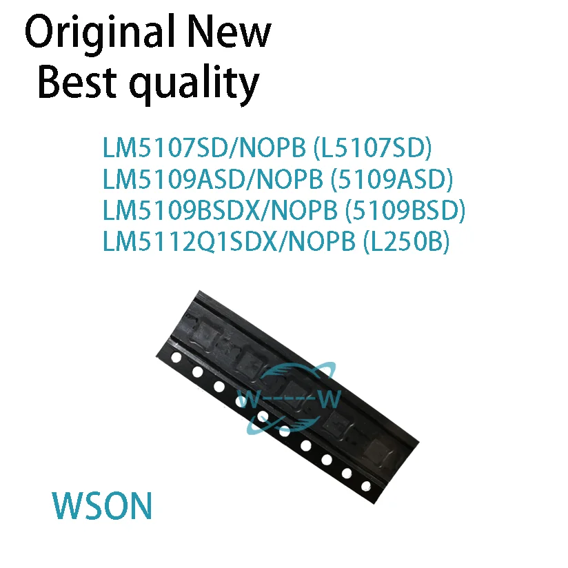 (5 PCS)NEW LM5107SD L5107SD LM5109ASD 5109ASD LM5109BSDX 5109BSD LM5112Q1SDX NOPB L250B LM5109A LM5109BSD LM5112Q1 IC CHIP