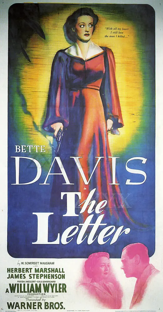 The Letter Bette Davis Vintage Movie Poster