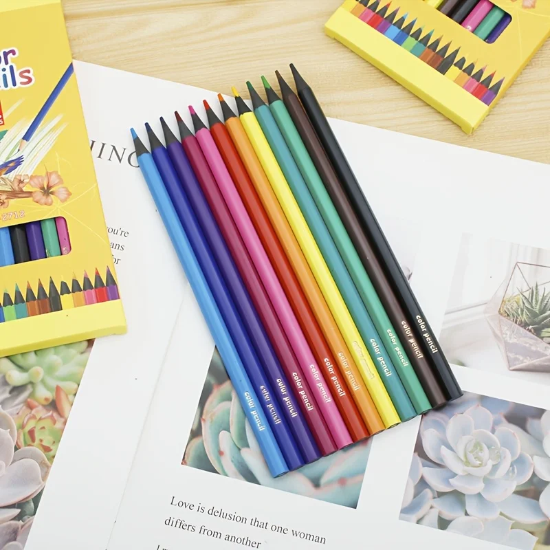 Fluoreszierender Buntstift – weicher Kern, geeignet für Malbücher für Erwachsene, leuchtende Farben, ideal für Künstler und Anfänger. – Detail 1
