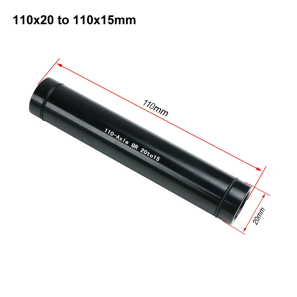 For Bicycle Maintenance 100x20x15mm Bike Thru Axle Adapter 100mm Hub Compatible 110mm Hub Compatible Anodizing Process