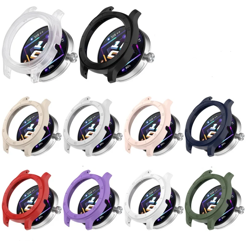1pcs PC Protector Case for Huawei Watch GT Cyber Protective Shell Frame Bumper Suitable for 22mm Watch Strap Watch Cover