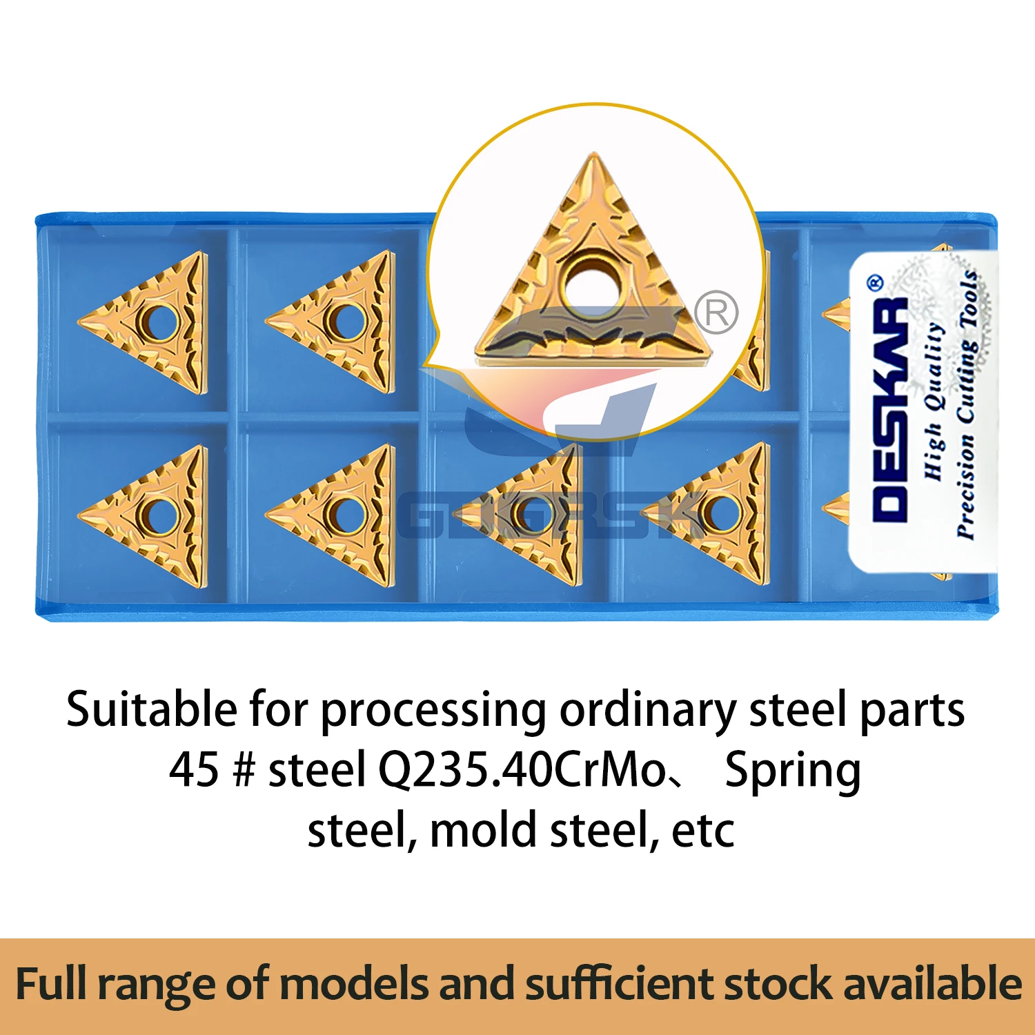 DESKAR 100% Original CNC ใบมีด TNMG160404-TM/MA/CQ/HQ/MT/PM/CM/VF LF9018 สามเหลี่ยมตัดเครื่องมือสําหรับชิ้นส่วนเหล็กการประมวลผล