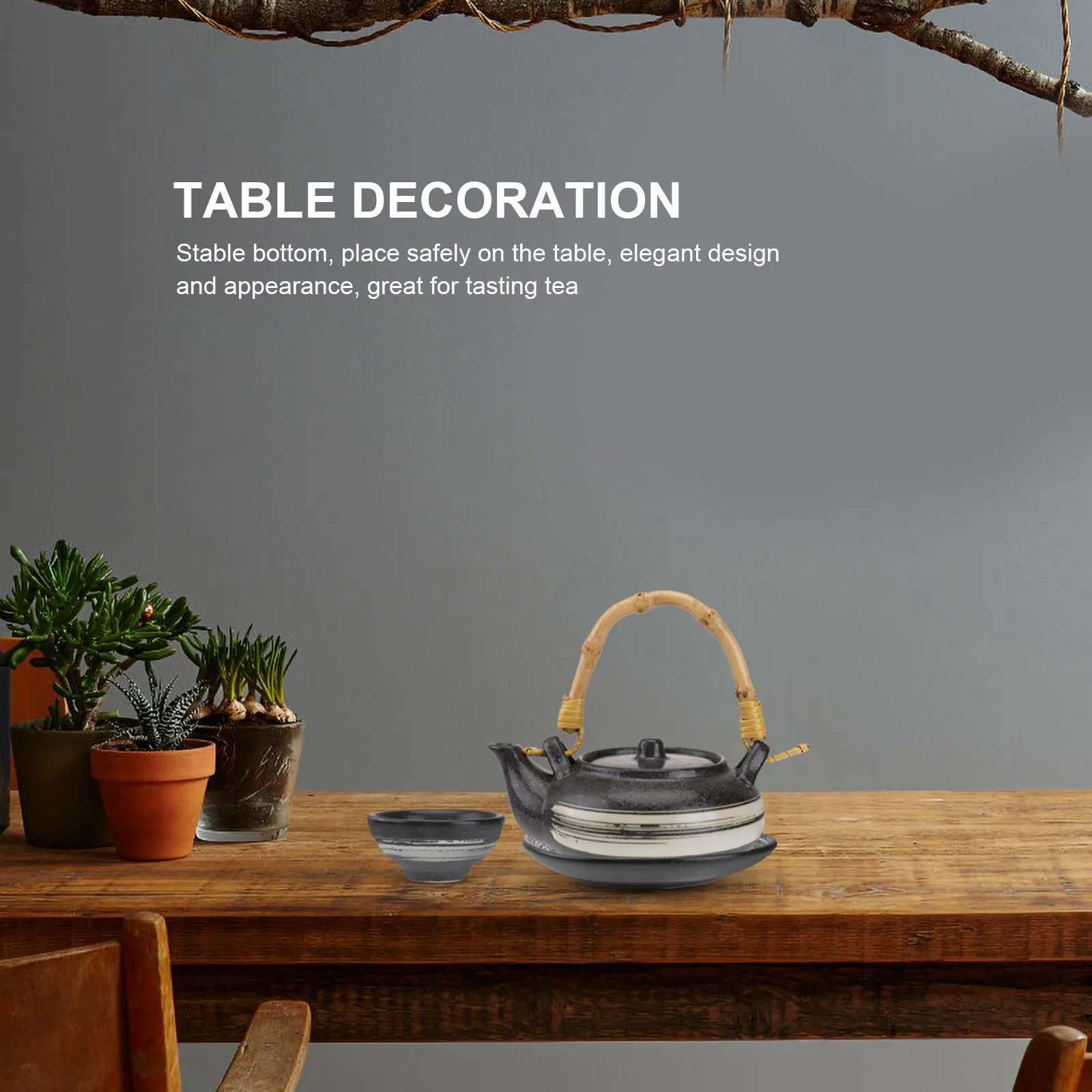 1 مجموعة 1 مجموعة السيراميك المأكولات البحرية إناء للحساء الرجعية تصميم سطح أملس سهلة نظيفة العملي براد شاي مجموعة أدوات المائدة المطبخ توريد المنزل #2