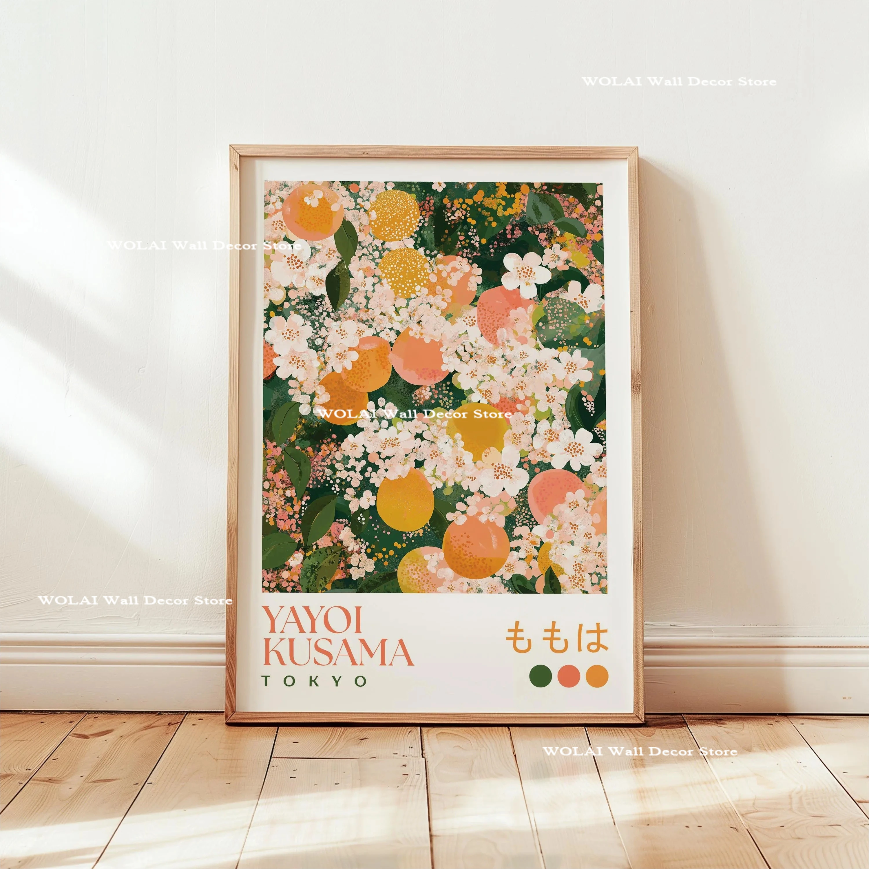 Yayoi Kusama Koi Vis Kwallen Dier Canvas Prints Japanse Hokusai Giant Wave Wall Art Posters voor Woonkamer Home Decor