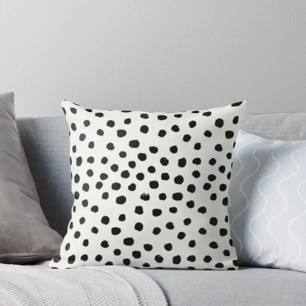 

Irregular Black and White Polka Dots Throw Pillow pillow cover christmas Decorative Cushions For Living Room pillow