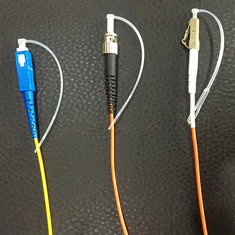 (.) 50pcs LC  Dust Cap Long Tail For Optical Fiber Jumper Patchcords FC  St LC 1.25/2.5mm Fiber Optic Ftth Dust Plug Cover