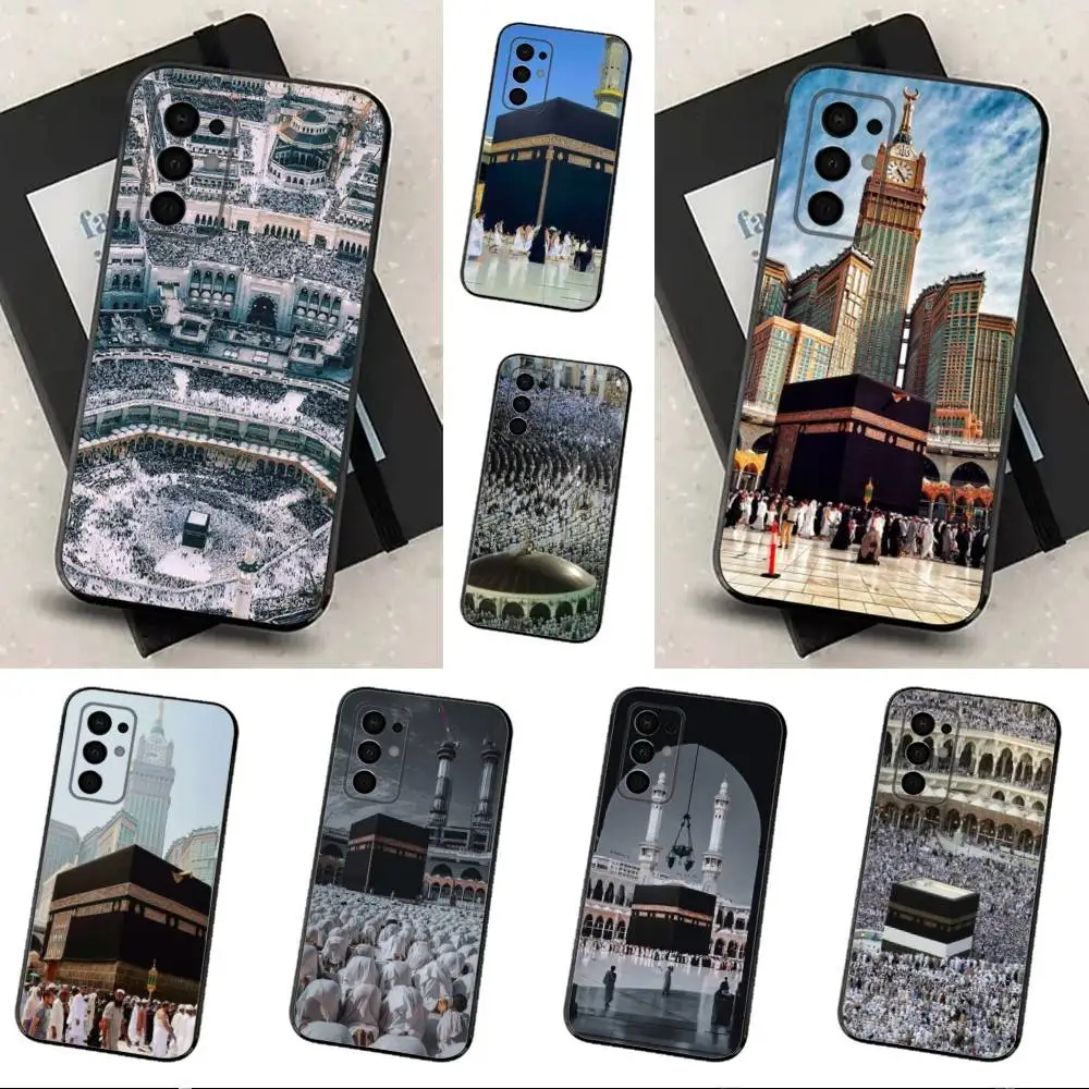 

Pilgrims in Mecca Cover For Samsung Galaxy A73,31,Note,72,41,8,9,52,J7,22,71,53,32,Soft Black Silicone Cover Case