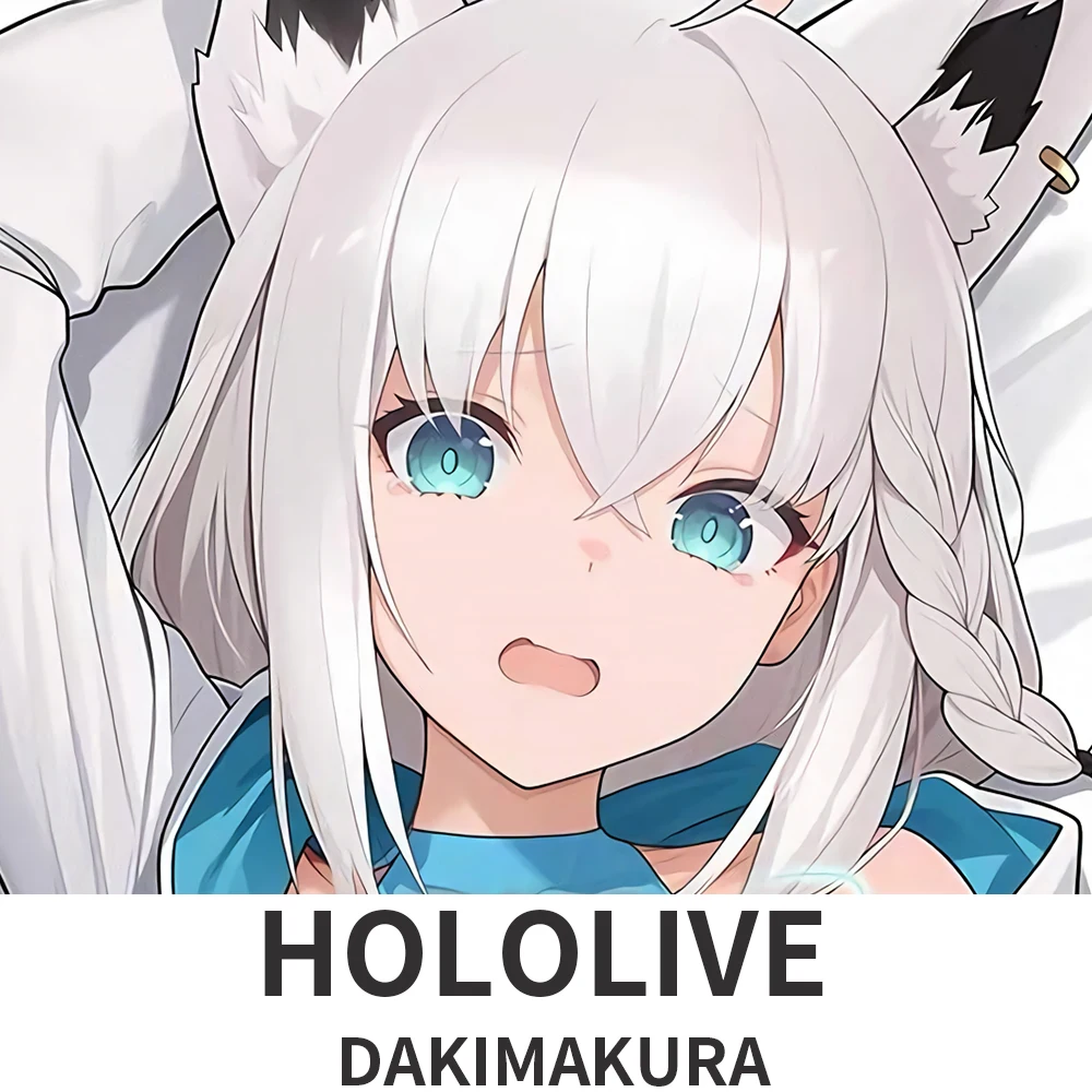 

Hololive Shirakami Fubuki Dakimakura обнимающая наволочка для тела аниме наволочка
