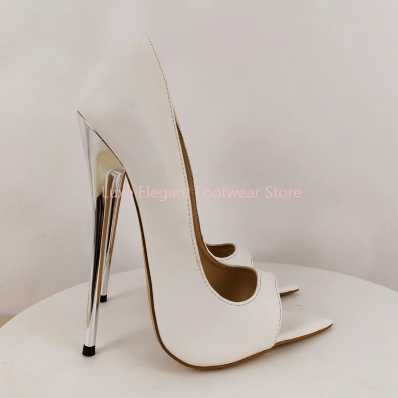 

Red Black Tassel Patent Leather Ultra High Stiletto Pumps Women Patchwork Pointed Toe Slip On High Heels Sexy Party Club Shoes