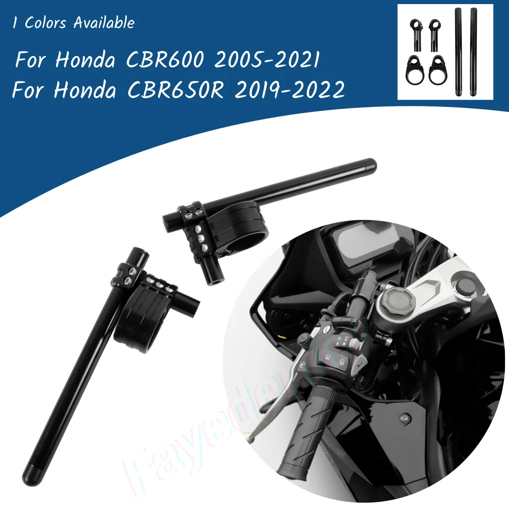 2019 2020 2022 CBR650R Handlebar Racing Adjustable For Honda CBR600RR 2005-2021 2006 Clip On Ons Fork Handlebars Handle Racer