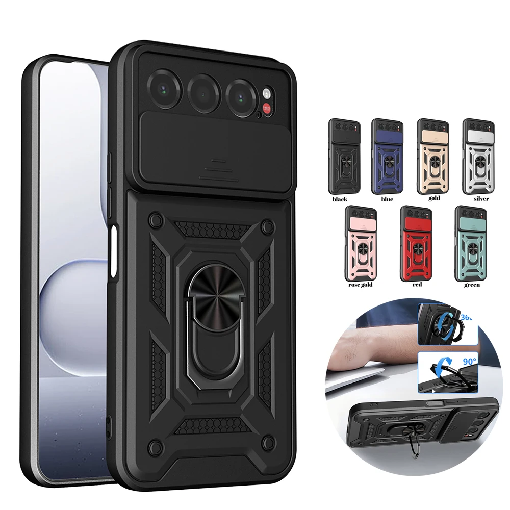 Image of Schutzhülle für ZTE Nubia Air 5G mit Schiebe-Kameraring, Ständer und vollständigem Schutz, Handyhülle