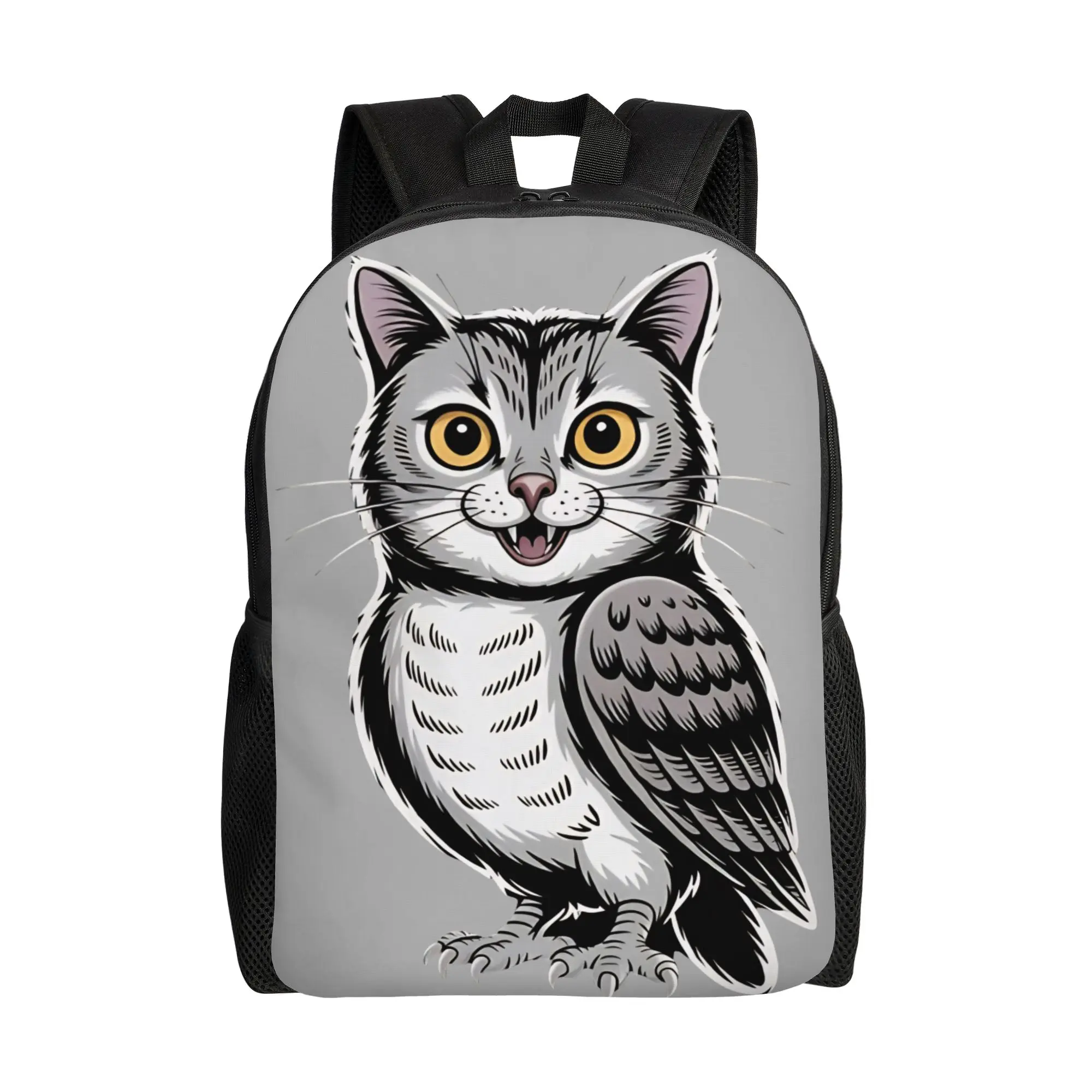 

Funny Meowl Meme Teenage Backpack Outdoor Student Daypack for Men Women Laptop Canvas Bags