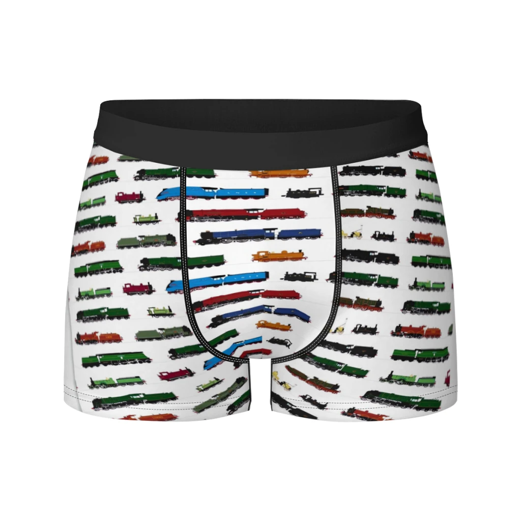 

Iconic British Steam Trains Men Underpants Man Breathable Boxer Shorts Men's Panties Underwear Gift