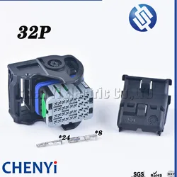 Grey 32 Pin/way CMC Receptacle ECU Wire Auto Female Connector 64319-3218 64319-1218 64319-1201 64325-1010 98644-3002 643191218