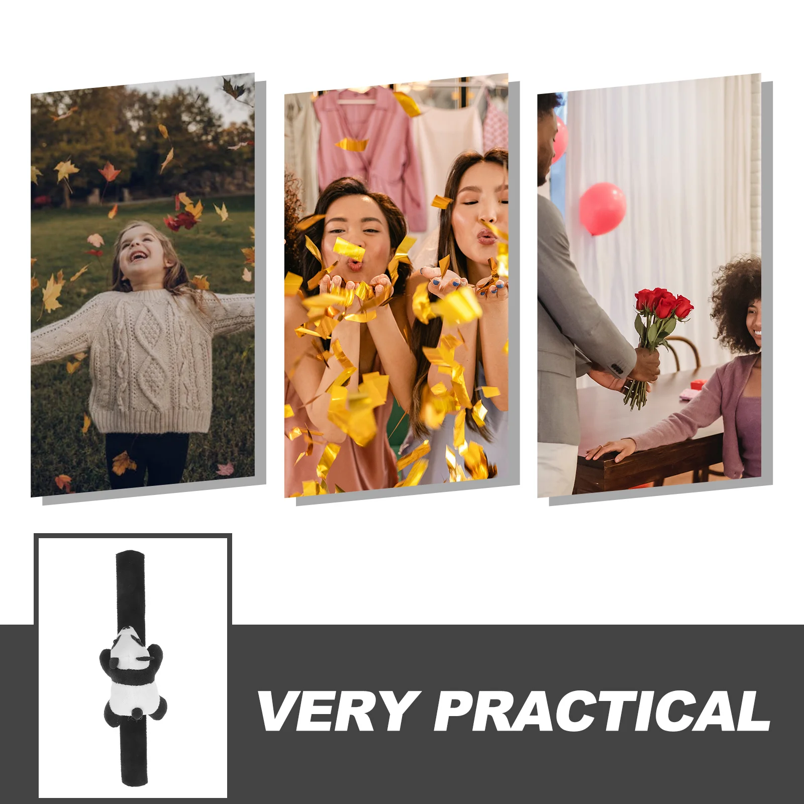 الكرتون الباندا صفعة سوار رائعتين محشوة الحيوان معصمه لوازم الحفلات الحيوان المفاجئة أساور للأطفال صفعة سوار